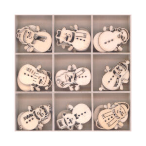 Gary Burlin - Wooden Elements - Snowman (45 Pieces)