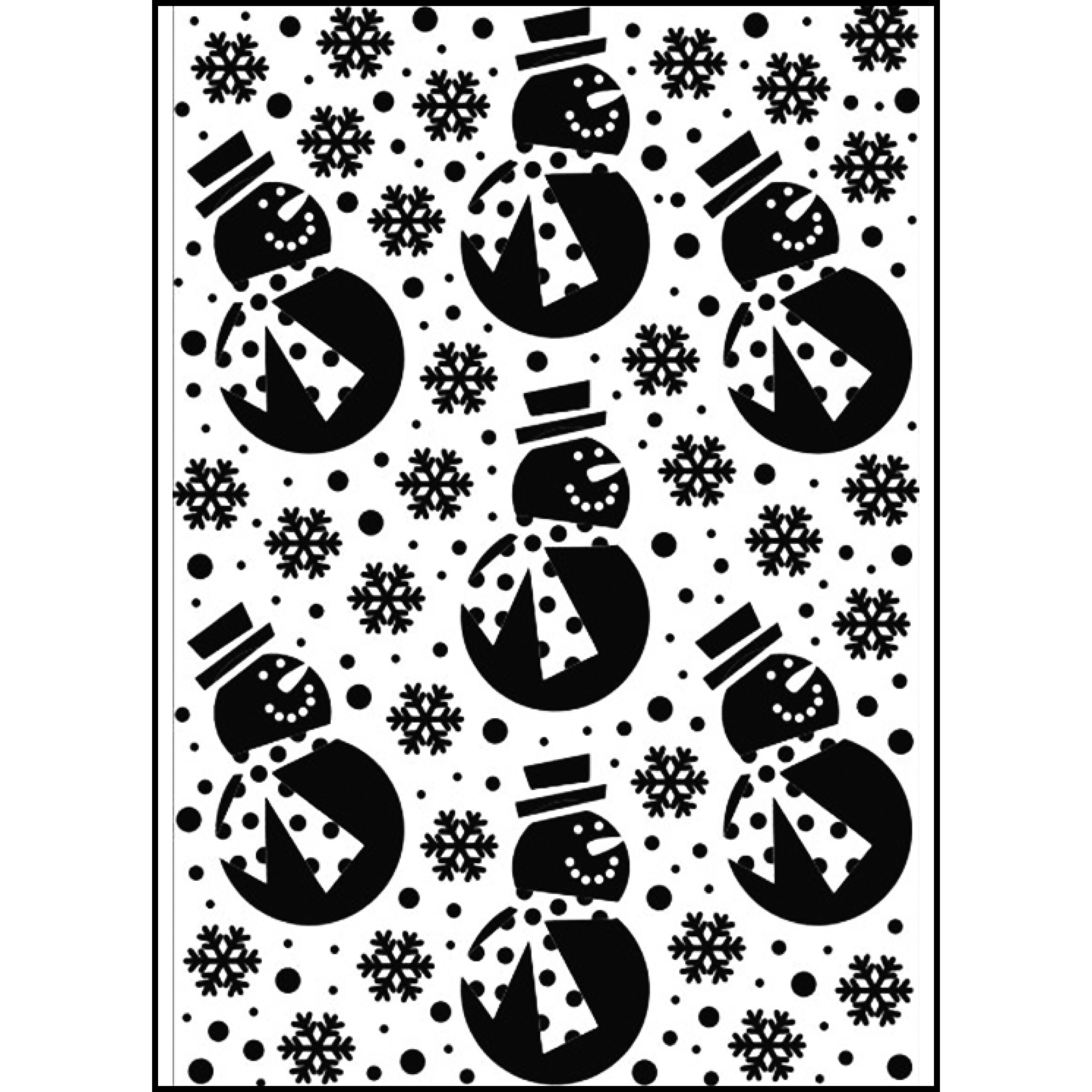 Gary Burlin - Embossing Folder - Snowmen & Snowflakes