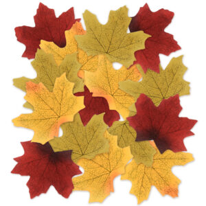 MultiCraft - Forever in Time - Floral Embellishment - Maple Leaves - Autumn Blend - 3.3" x 3" (15 Pieces)