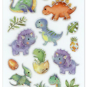 MultiCraft - Forever in Time - Foil Epoxy Stickers - Dino