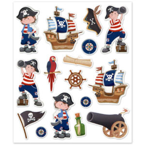 MultiCraft - Forever in Time - Handmade Stickers - Pirate Fun