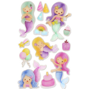 MultiCraft - Forever in Time - Clear Stickers - Mermaid