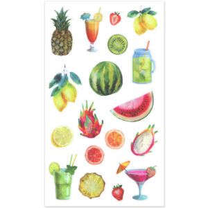MultiCraft - Forever in Time - Clear Stickers - Tropical Fruit