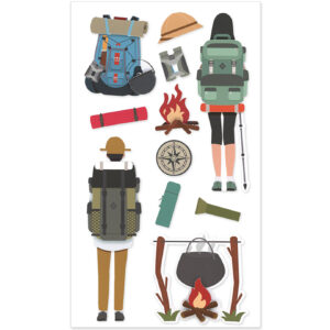 MultiCraft - Forever in Time - Handmade Stickers - Hiking