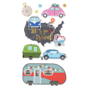 MultiCraft - Forever in Time - Handmade Stickers - Let's Travel