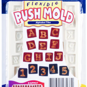 Polyform - Sculpey - Flexible Push Mold - Alphabet Tiles