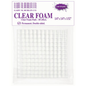 Gary Burlin - Double-Sided Clear Foam (1/4" x 1/4" x 1/32")