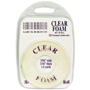 Gary Burlin - Double-Sided Clear Foam - Roll (3/16" x 1/16" x 5')