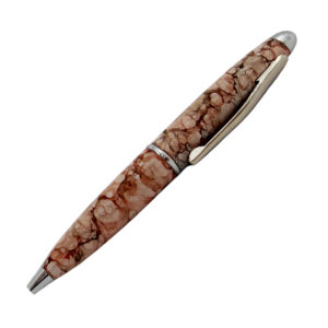 Mini Marbled Ballpoint Pen - Tangerine