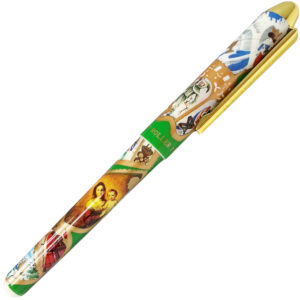 Gary Burlin - Ceramic Rollerball Pens - Stamps - Green Barrel