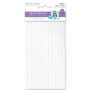 MultiCraft - Forever in Time - 3D Pop Dots - Adhesive Foam Mount - 1/4" (528 Pieces)