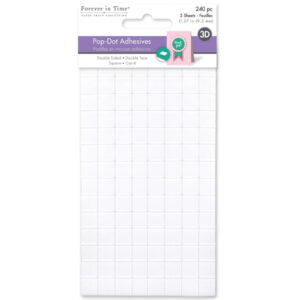 MultiCraft - Forever in Time - 3D Pop Dots - Adhesive Foam Mount - 3/8" (240 Pieces)