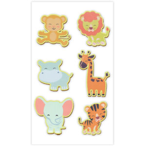 MultiCraft - Forever in Time - Painted Mini Wood Stickers - Animals