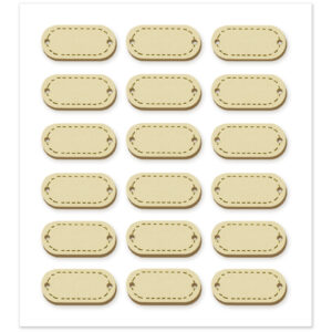 MultiCraft - Forever in Time - Wood Stitch Tags - Natural