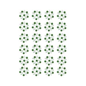 Eyelet Outlet - Bling - Rhinestones and Pearls - Snowflakes - Green - (264 Pieces)