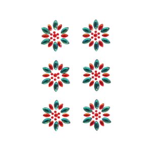 Eyelet Outlet - Bling - Rhinestones - Holiday Flower - (114 Pieces)