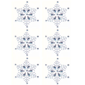 Eyelet Outlet - Bling - Rhinestones - Snowflakes - Large - Crystal (726 Pieces)