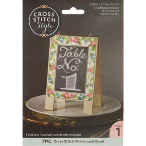 3 Birds - Cross Stitch Style - Chalkboard Easel