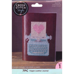 3 Birds - Cross Stitch Style - Vegan Leather Journal