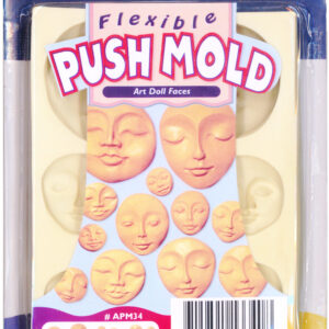 Polyform - Sculpey - Flexible Push Mold - Art Doll Faces