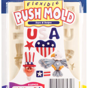 Polyform - Sculpey - Flexible Push Mold - Stars & Stripes