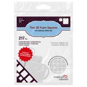 3L - Foam - Squares - White - Mix - Thin (1mm)