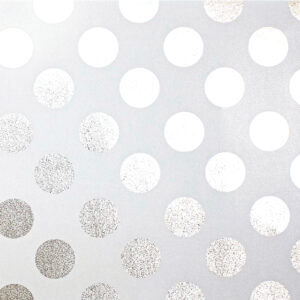 Sullivan Paper - Gift Wrap - Large Dots - Silver (12' x 30")