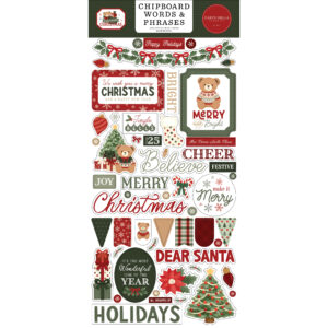 Echo Park - Have a Beary Christmas - Chipboard - Words & Phrases