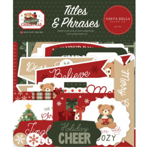 Echo Park - Have a Beary Christmas - Titles & Phrases