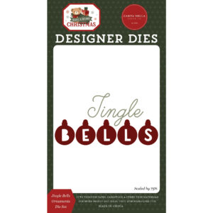 Echo Park - Have a Beary Christmas - Die Set - Small - Jingle Bells Ornaments