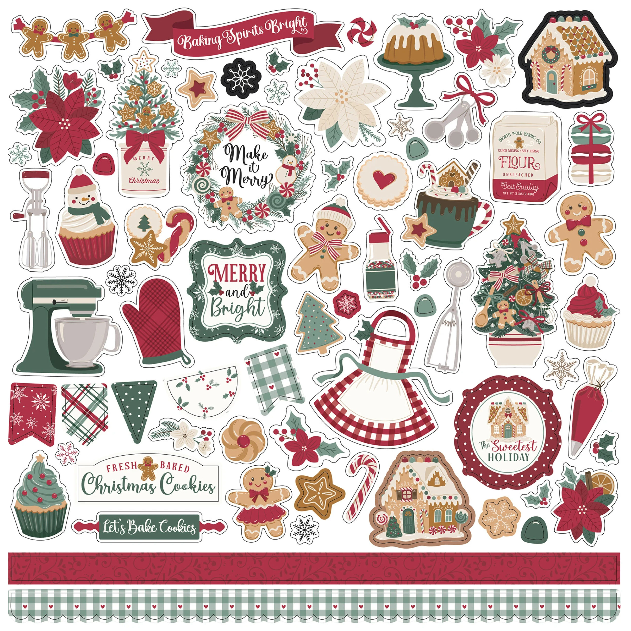 Echo Park - Baking Christmas Cheer - Element Sticker