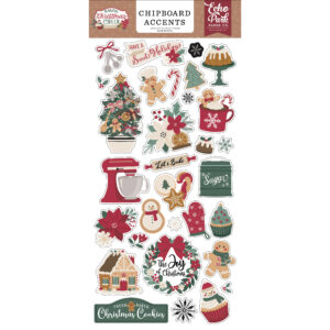 Echo Park - Baking Christmas Cheer - Chipboard - Accents
