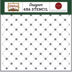 Echo Park - Classic Christmas - Stencil - Holiday Lattice