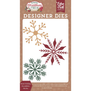 Echo Park - Baking Christmas Cheer - Die Set - Small - Sweet Holiday Snowflakes
