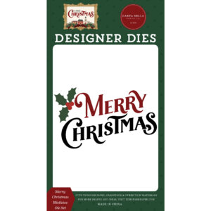 Echo Park - Classic Christmas - Die Set - Small - Merry Christmas Mistletoe