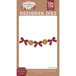 Echo Park - Baking Christmas Cheer - Die Set - Small - Orange and Bow Garland