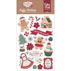 Echo Park - Baking Christmas Cheer - Puffy Stickers