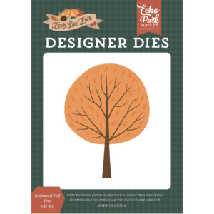 Echo Park - Feels Like Fall - Die Set - Medium - Embossed Fall Tree