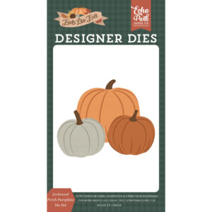 Echo Park - Feels Like Fall - Die Set - Small - Embossed Porch Pumpkins