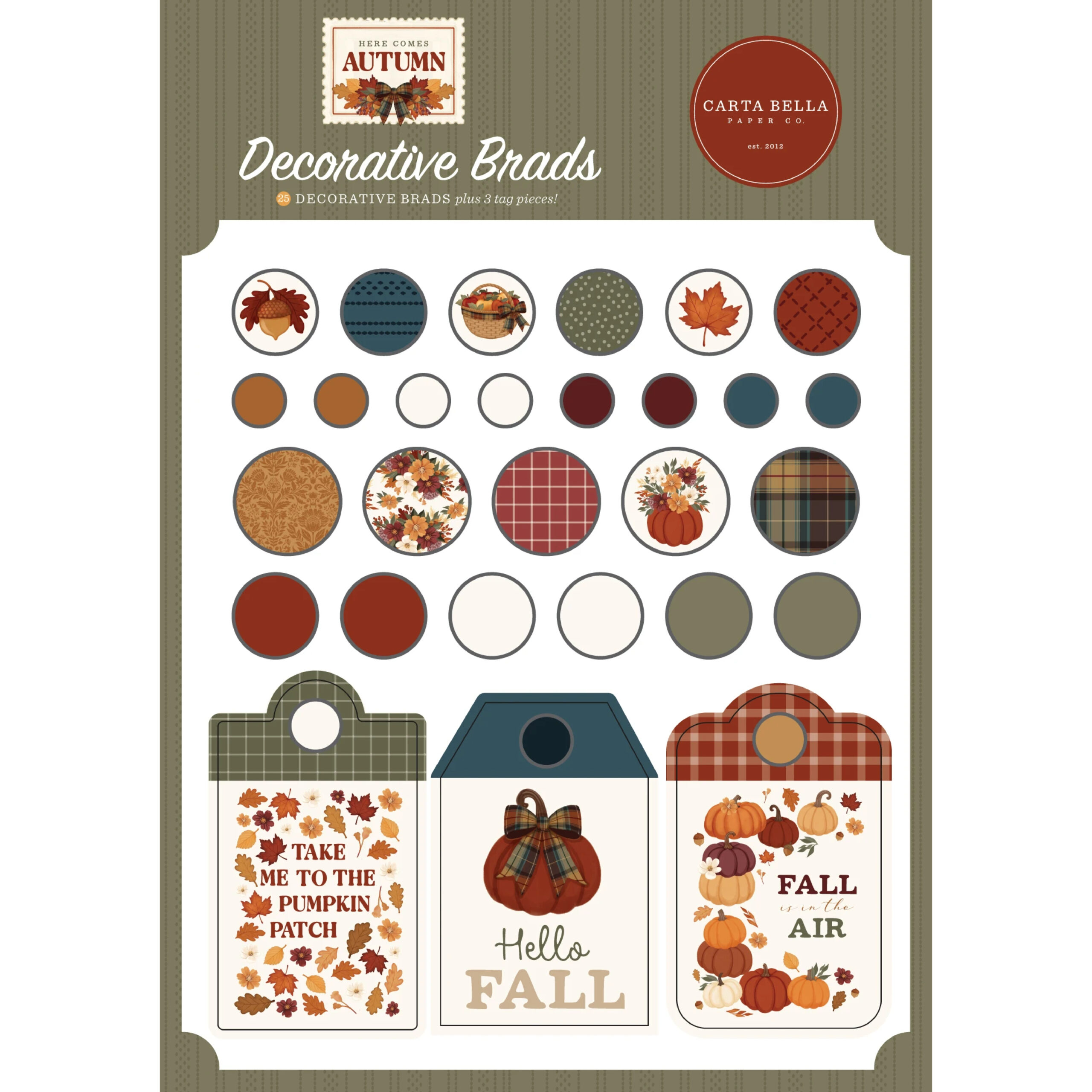 Echo Park - Here Comes Autumn - Decorative Brads