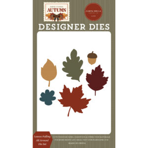 Echo Park - Here Comes Autumn - Die Set - Small - Leaves Falling All Around