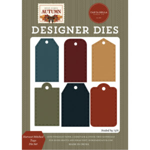Echo Park - Here Comes Autumn - Die Set - Medium - Harvest Stitched Tags
