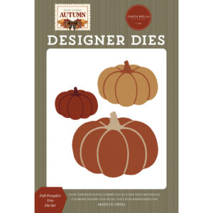 Echo Park - Here Comes Autumn - Die Set - Large - Fall Pumpkin Trio