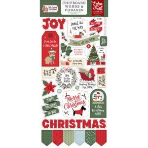 Echo Park - Here Comes Santa Paws - Chipboard - Words & Phrases
