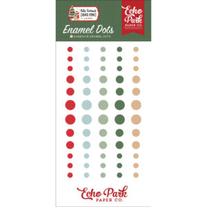 Echo Park - Here Comes Santa Paws - Enamel Dots