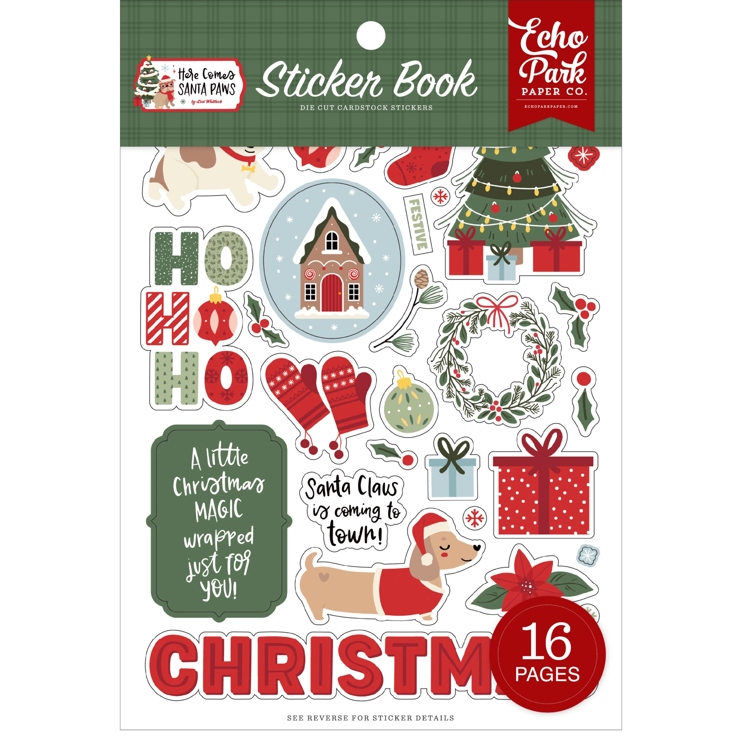 Echo Park - Here Comes Santa Paws - Sticker Book