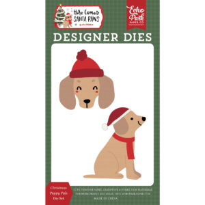 Echo Park - Here Comes Santa Paws - Die Set - Small - Puppy Pals
