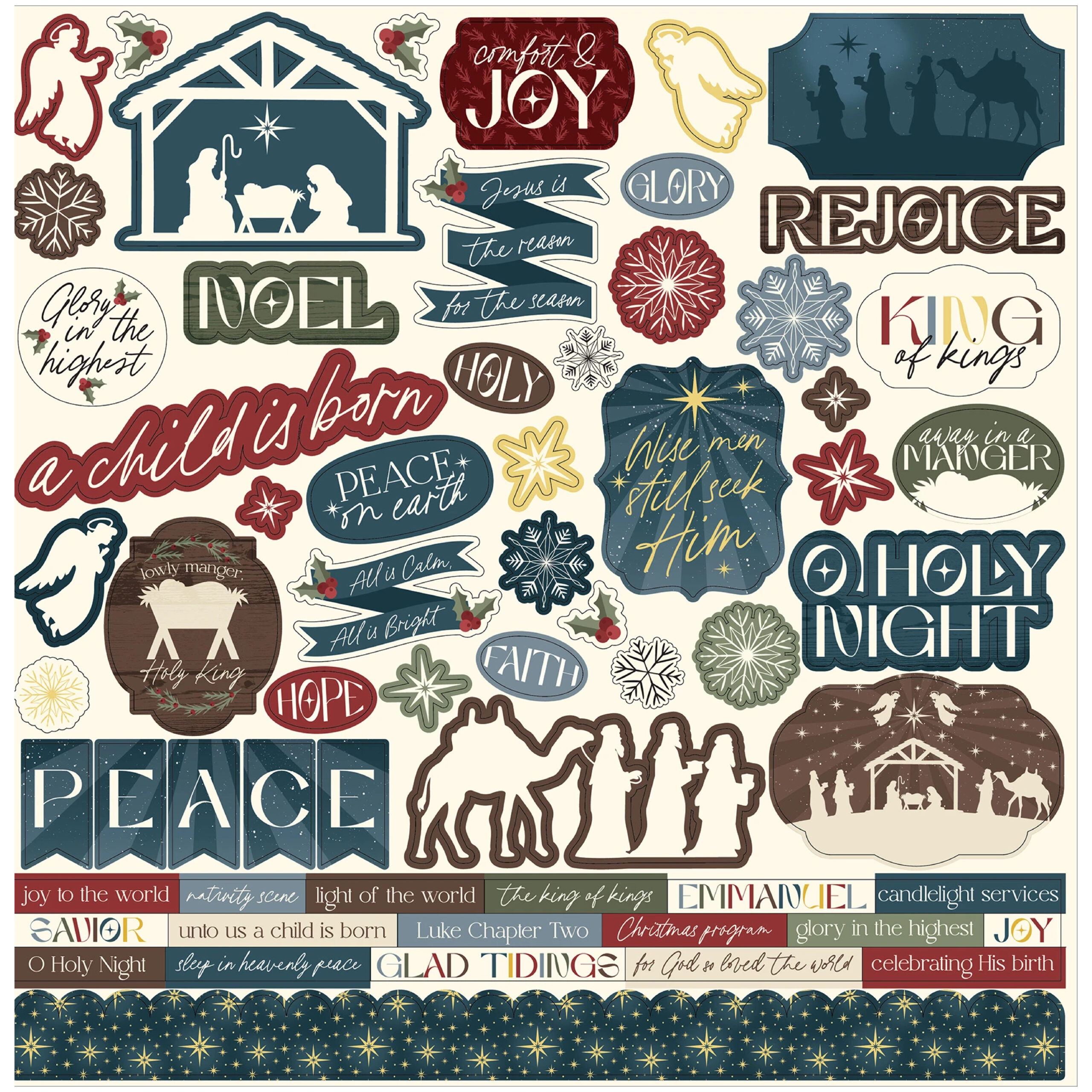 Echo Park - Joy to the World - Element Sticker