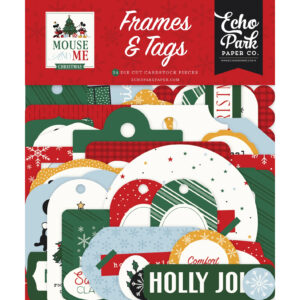 Echo Park - Mouse and Me Christmas - Frames & Tags