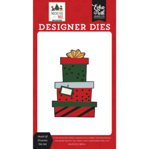 Echo Park - Mouse and Me Christmas - Die Set - Small - Stack of Presents